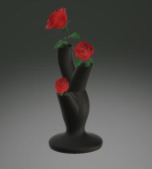 flower vase with 3 enterences // STL File