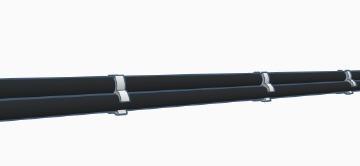 4mm Braided Cable Sleeve Comb (3 Cables)