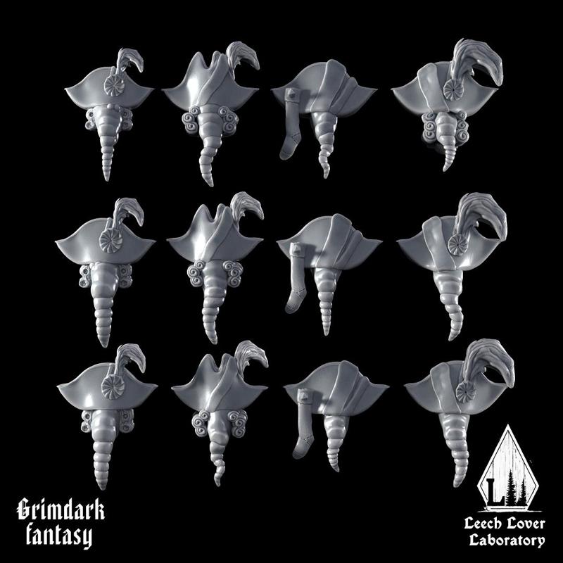 leech navy heads for miniature-agnostic grimdark wargames