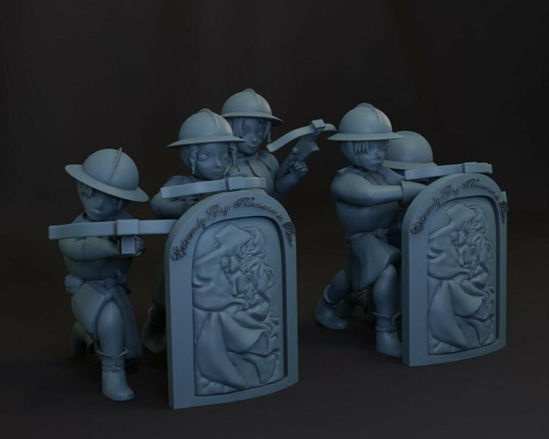 Genoese Crossbowwoman miniatures