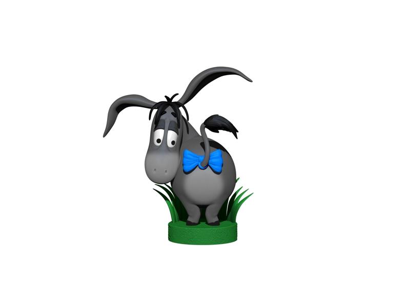 Eeyore for 3D printing STL 3 options