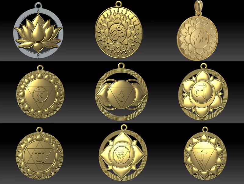 OM pendant set 3D Model Collection