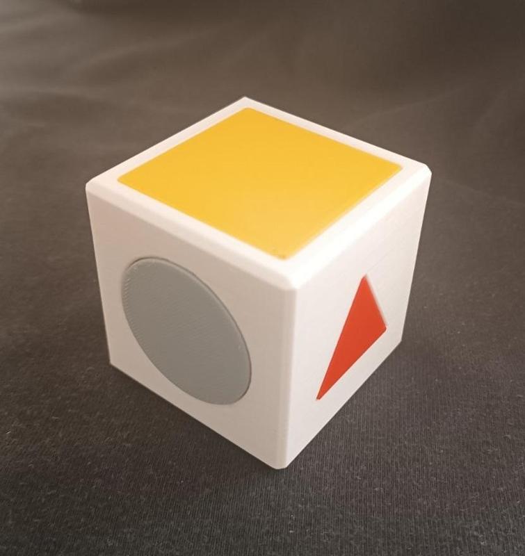 Montessori cube educational game, baby puzzle STL