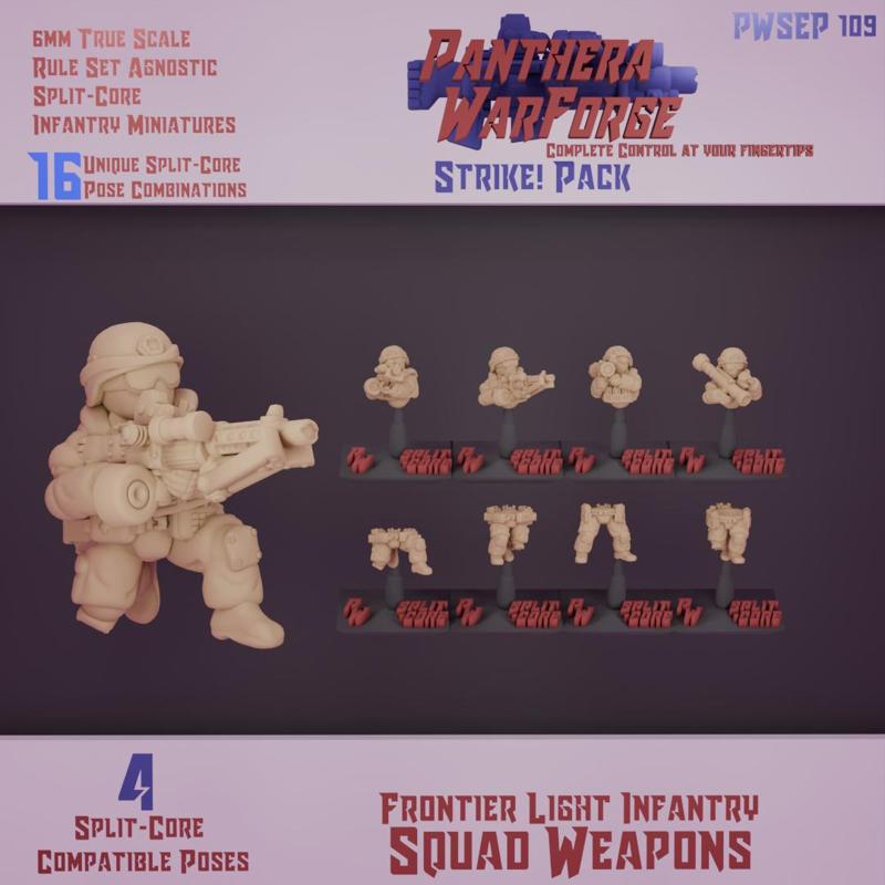 FLI Squad Weapons: Split-Core Strike Pack (6mm Real Scale)