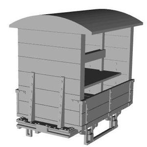 RAF Calshot narrow gauge railway Covered wagon/coach 1/35 scale