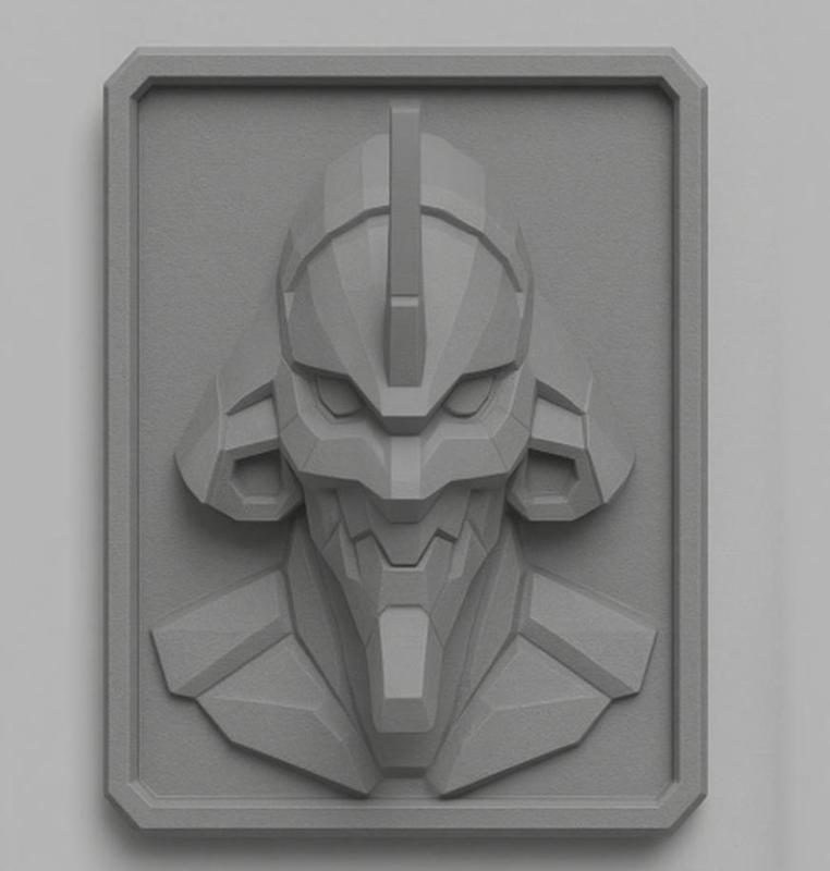 Geometric Robot Warrior Plaque Sci