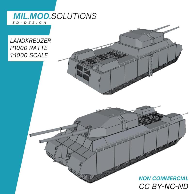 Land cruiser P. 1000 Ratte WW2 Wehrmacht