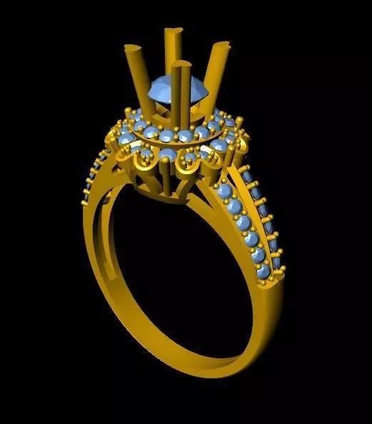 DiamondRing engagement ring with stones