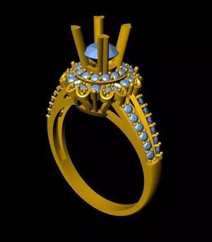 DiamondRing engagement ring with stones