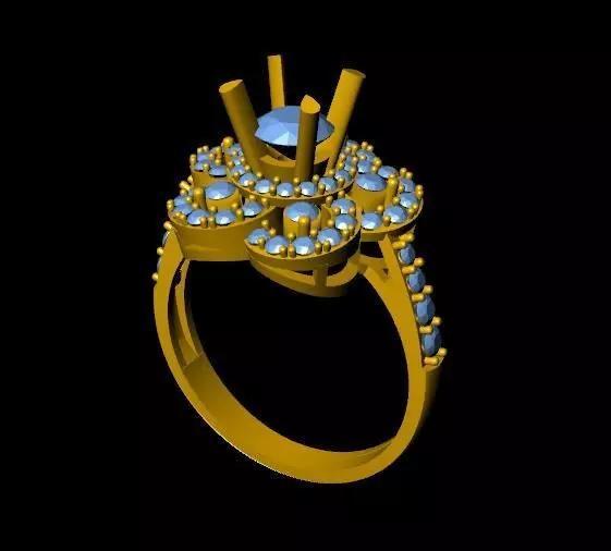 DiamondRing engagement ring with stones