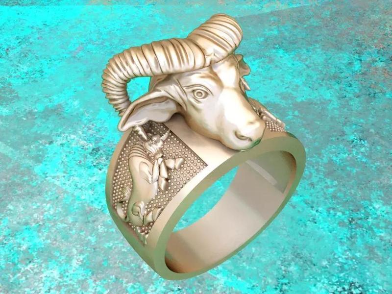 Buffalo rings  - Gaur ring - Cow ring - N812813