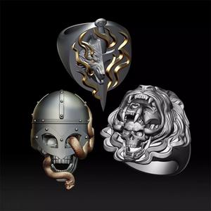 Brutal rings 3D print model