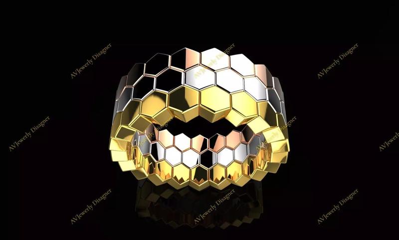 AV Designe 215 Honeycomb Ring