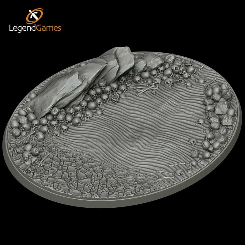 120mm Skull Sand Base - 120mm oval Flying Base - LegendGames