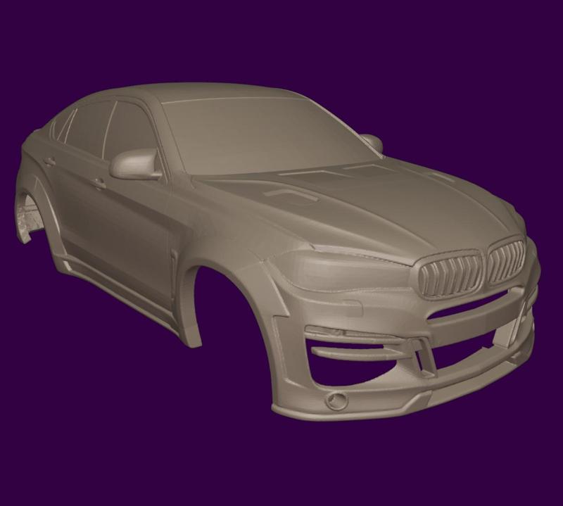 RC BODY BMW X6M WIDEBODY 3D STL PRINT