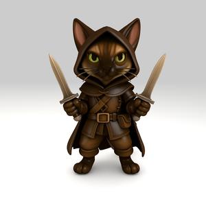 DnD Siamese Cat Rogue
