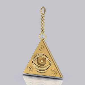 Eye key holder silver  gold jewelry 3D printable model