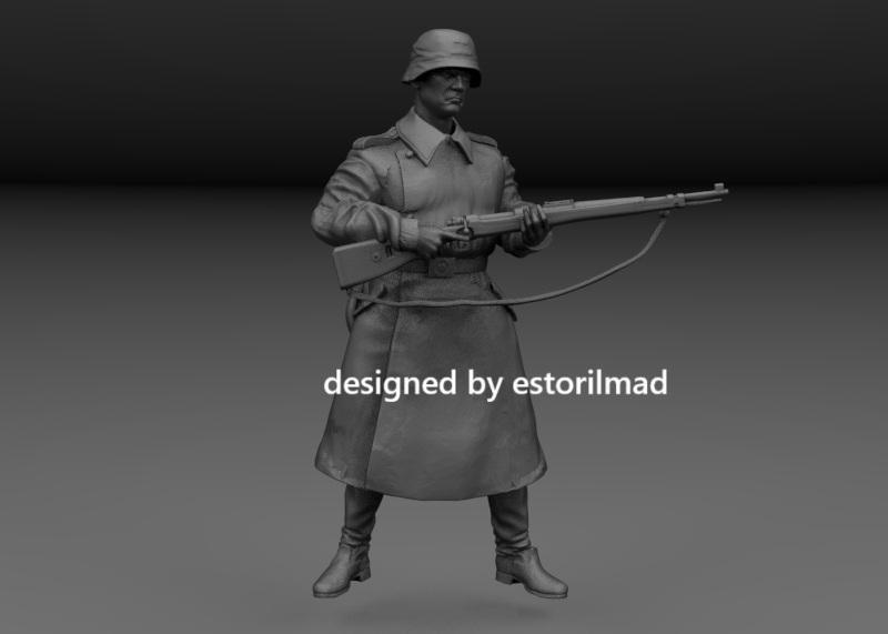 WW2 GERMAN SOLDIER WINTER IN RUSSIA V1