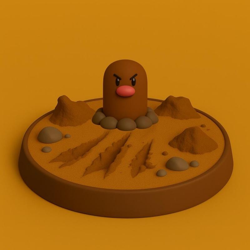 Pokemon battle style - Diglett #050