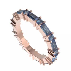 Baguette cut diamond Full eternity ring  style 3