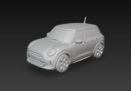 Mini Clubman 3D Model – Auto Compacto Clásico para Impresión 3D