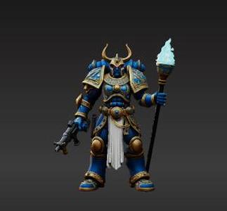 Egyptian-Inspired Psion Commander - Heroic Warlord 3D Print STL