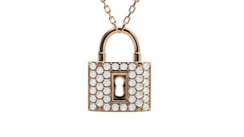 Diamond Keys Pendant 3dm stl renders details
