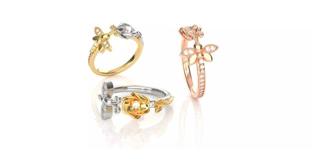 Bee vs Flower Fancy Ring