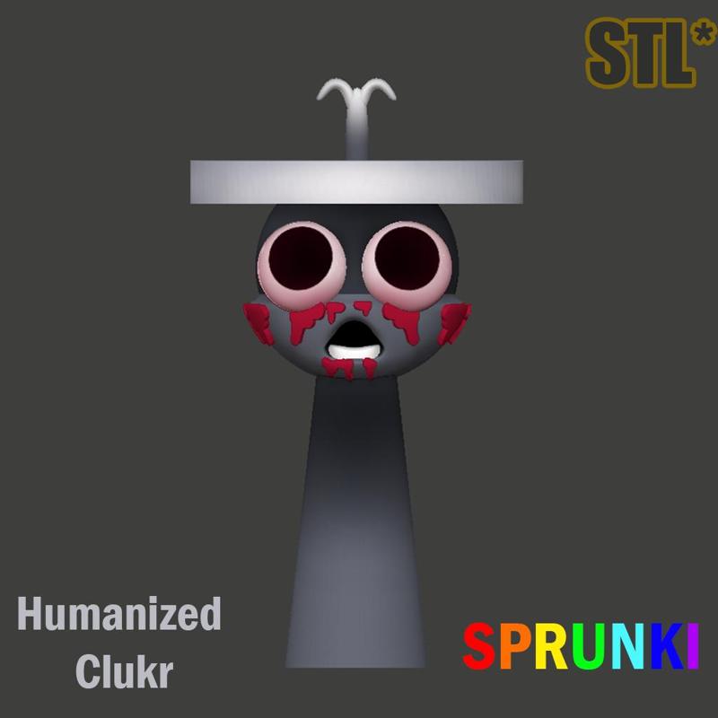 Sprunki Incredibox Clukr Horror Sprunki STL 3D Character Fanart