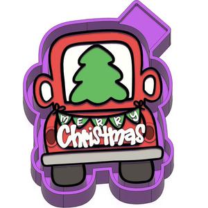 Christmas Truck Freshie STL Mold Housing