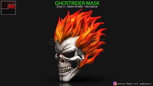 Ghost Rider mask -Agents of SHIELD - Marvel comics 3D print model