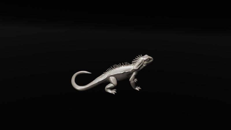 Realistic Lizard 3D Model - Reptile STL for 3D Printing
