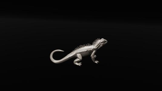 Realistic Lizard 3D Model - Reptile STL for 3D Printing