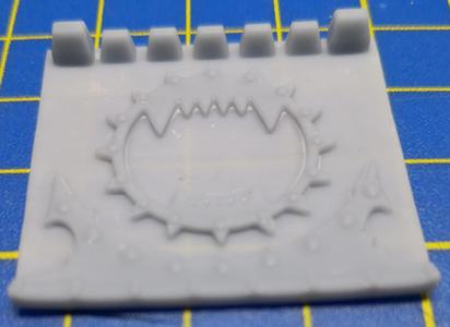 Chaos space marines Rhino back hatch trims / decorations (Type B Khorne)