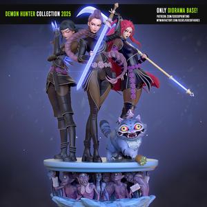 Kpop Demon Hunter Rumi Mira and Zoey Diorama (Huntrx)