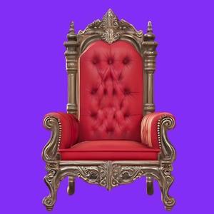 Majestic Baroque Throne Chair 3D Model