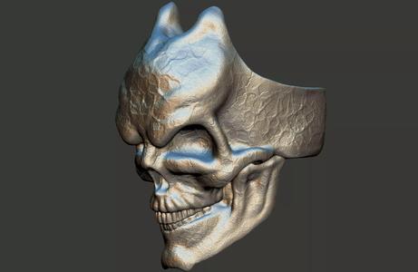 Skull ring  3d print model