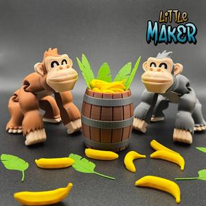 Jungle Monkey – Articulated Print-in-Place Figure (No Supports)