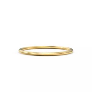 Solid Gold Wedding Band 1mm Width Stacking Minimalist Ring