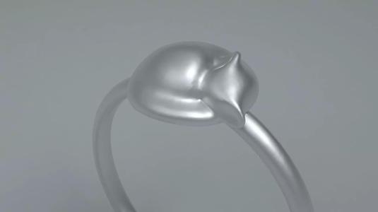 Sleepy Cat Ring Jewelry Adorable Cute gift