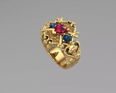 Skullcap Diamond ring NN068