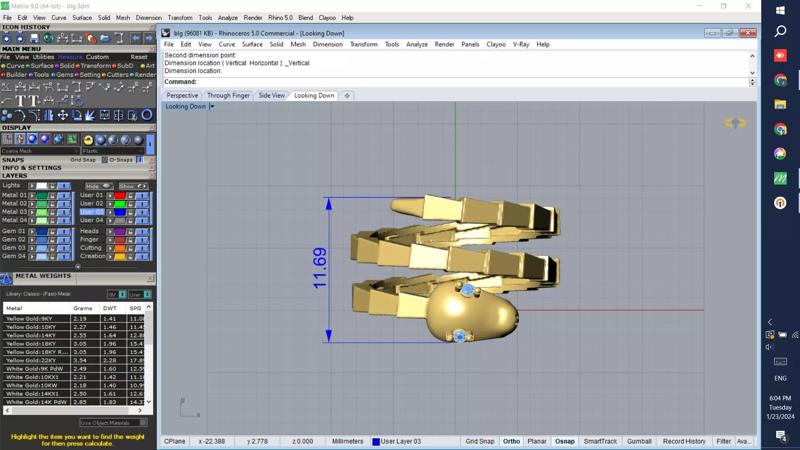 SNAKE RING 3D PRINTABLE FILE bvlgari serpenti
