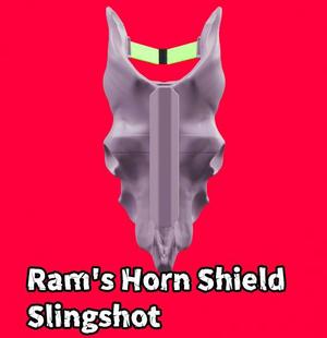 Ram's Horn Shield Slingshot