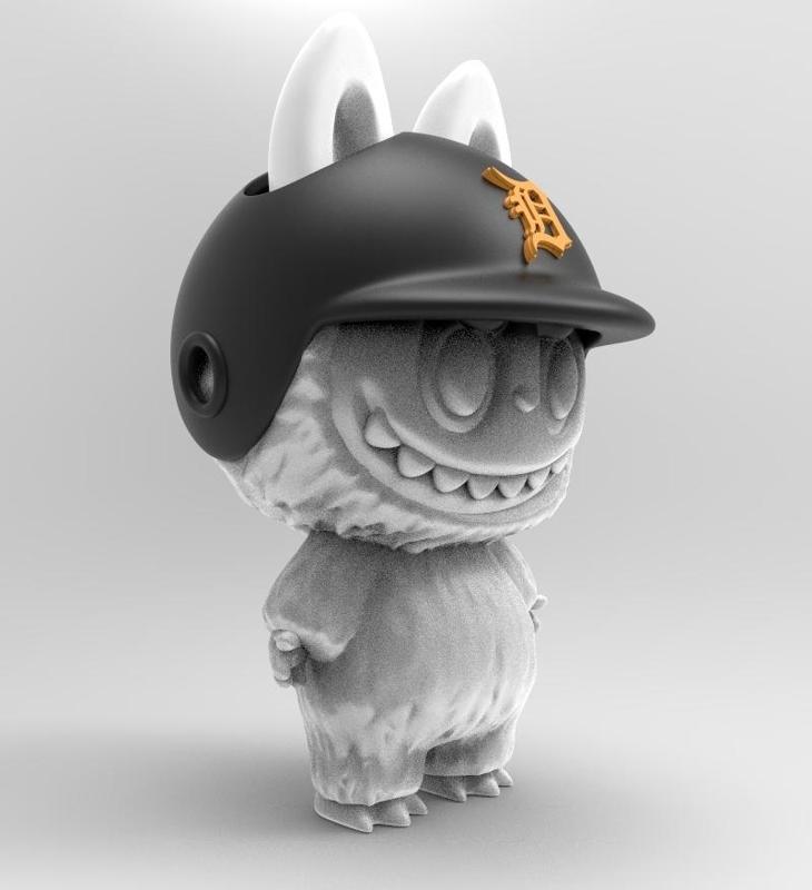 LABUBU BASEBAL HELMET DETROIT TIGERS