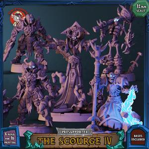 The Scourge 4 - 32mm scale pre-supported squad
