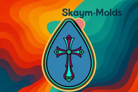 ✝️💧 Teardrop Cross Design Mold – Freshie, Ornament, Resin & Candle Mold