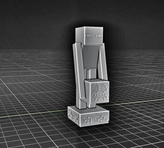Halloween enderman minecraft 3d model