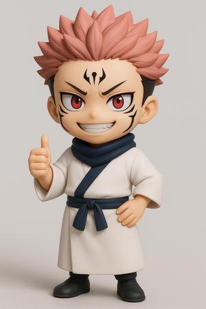 Chibi Sukuna 3D Figurine – Jujutsu Kaisen Collectible