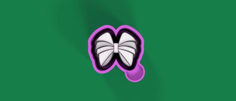 Bow Freshie Mold for silicone casting 5