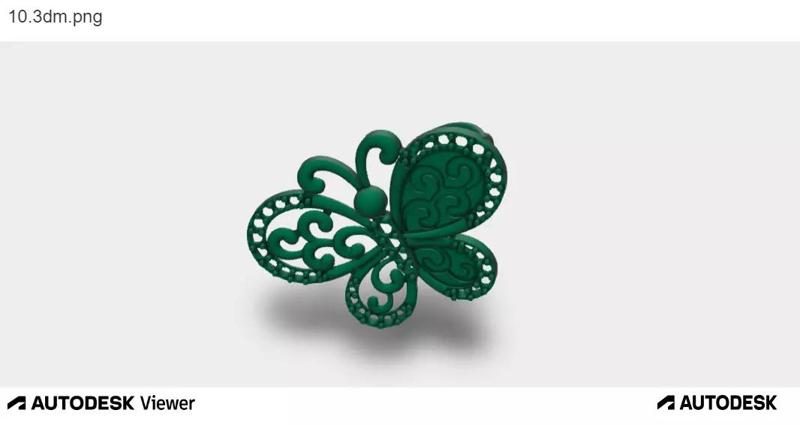 Woman Pendant Butterfly